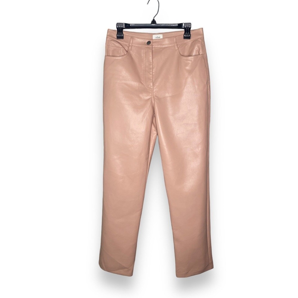 Wilfred The Melina Pant Size 10 soft vegan leather High-Waisted